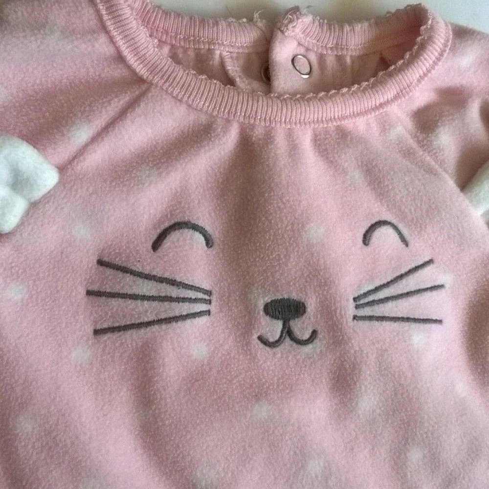Carter’s Baby Girls 9 Mon 1 piece Sleeper Pajama - Picture 6 of 8